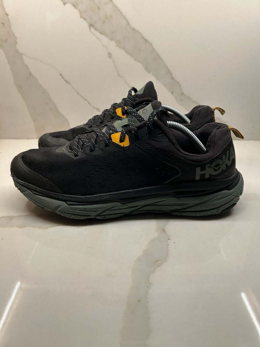 Hoka One One Challenger ATR 6 Black Thyme Running Sneakers (Size: 12)